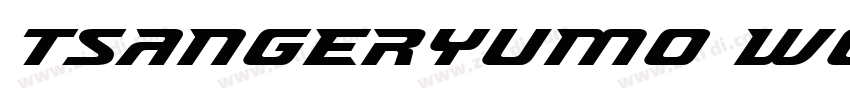 tsangeryumo w01字体转换